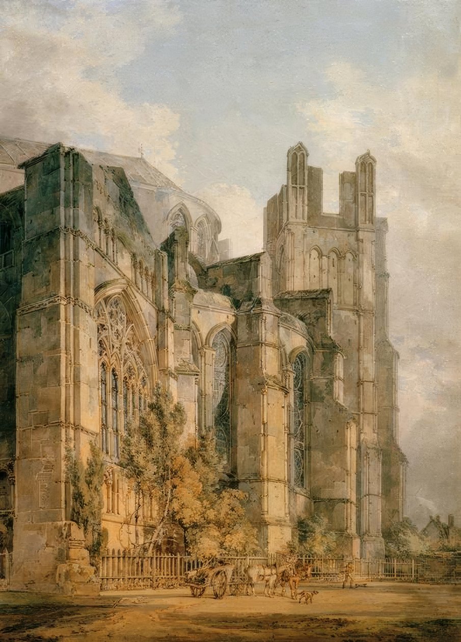 Pyhän Anselmin kappeli Canterburyn katedraalissa ja tekijältä Joseph Mallord William Turner