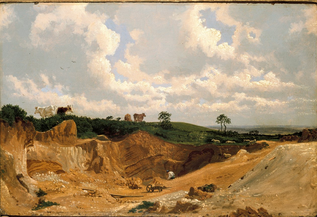 Sorakuoppa Shotover Hillillä, lähellä Oxfordia, vuodelta 1818 tekijältä Joseph Mallord William Turner