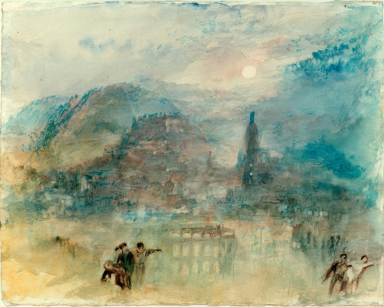 Heidelberg, kuutamo tekijältä Joseph Mallord William Turner