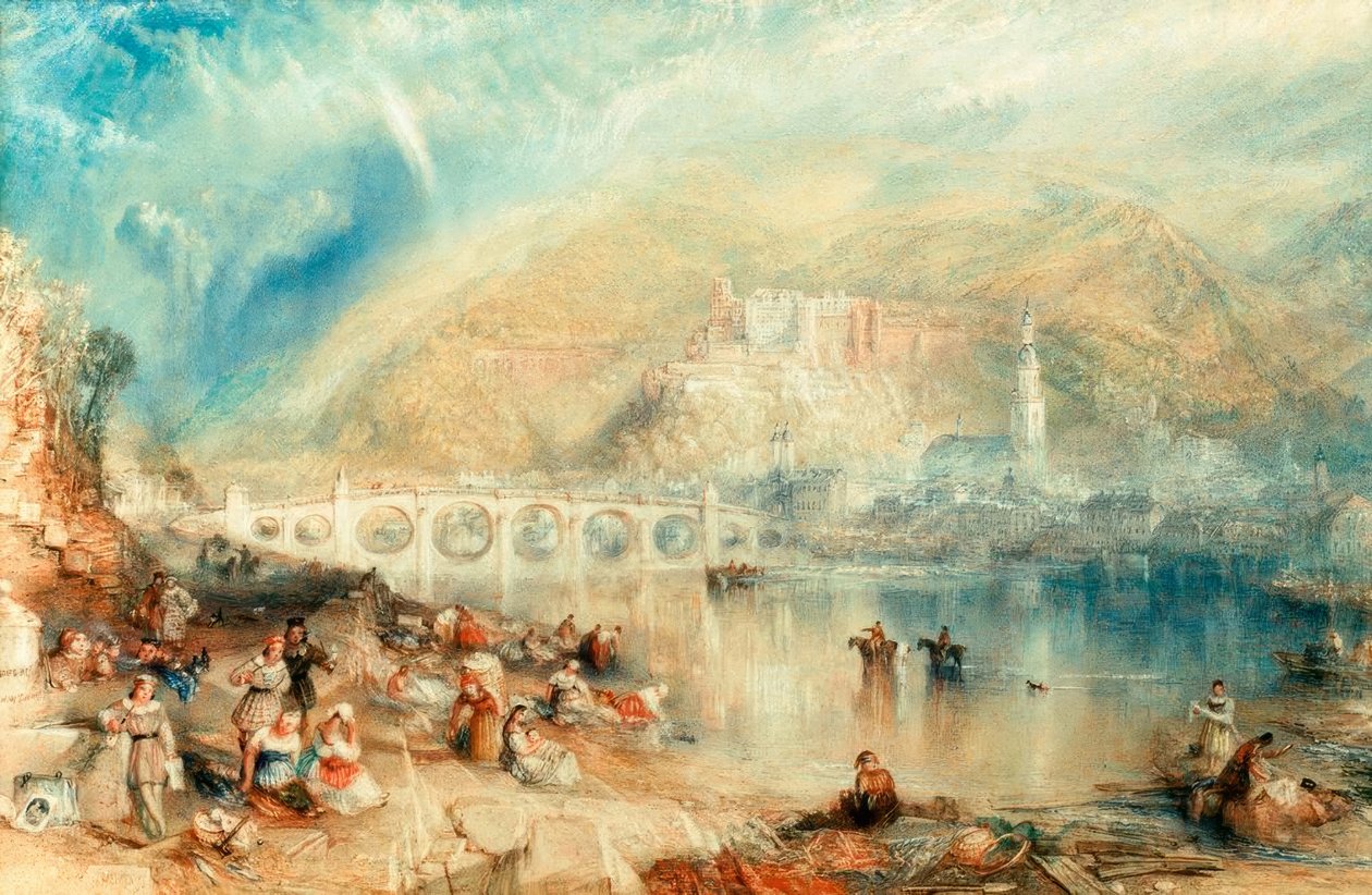 Heidelberg sateenkaaren kanssa tekijältä Joseph Mallord William Turner