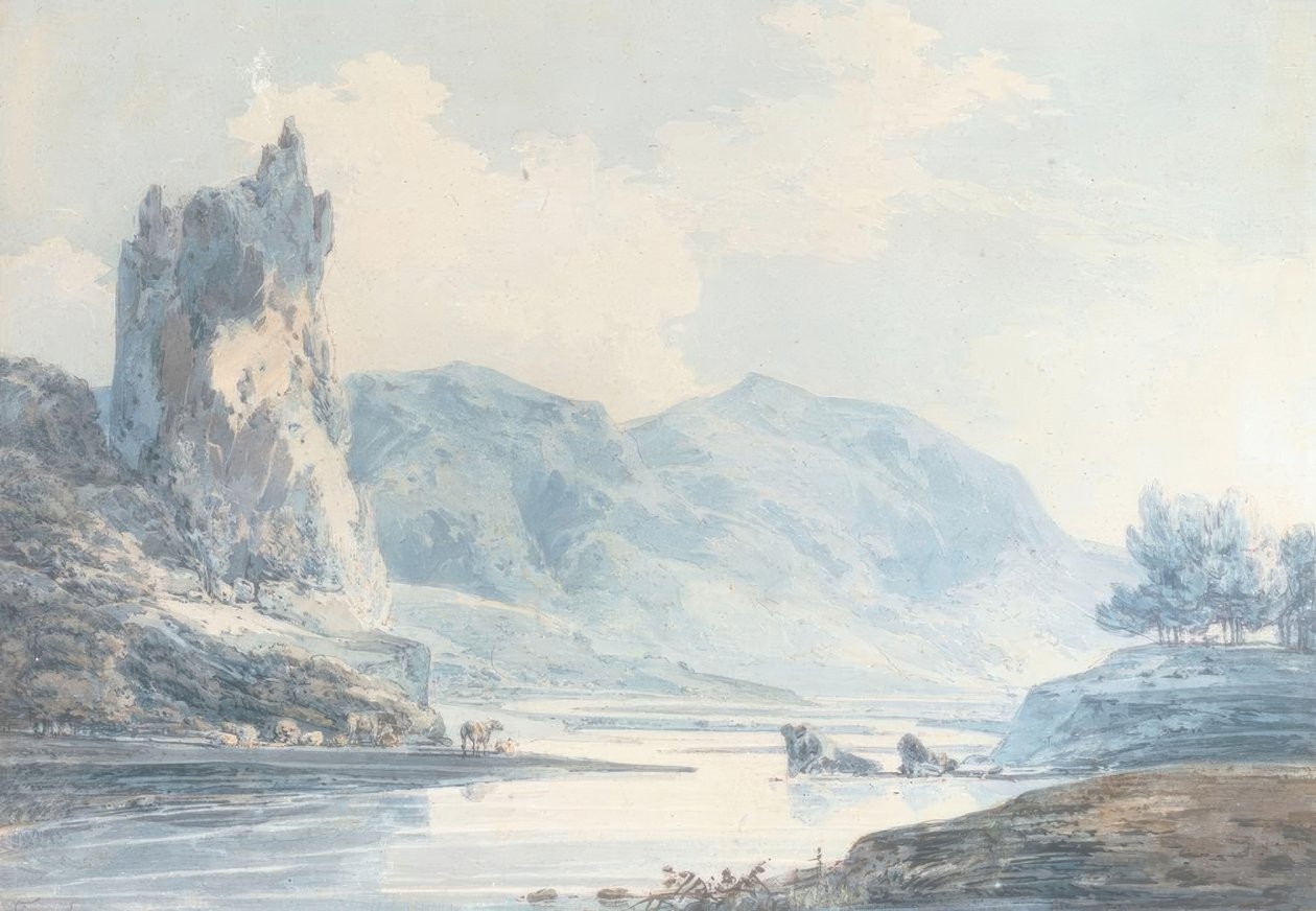 Ilam Rock, Dovedale, Staffordshire tekijältä Joseph Mallord William Turner