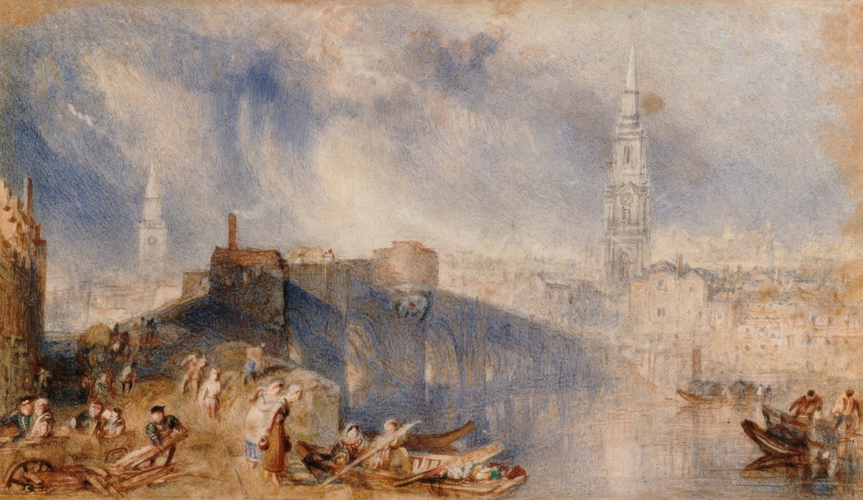Inverness, Ness-joen toiselta puolelta tekijältä Joseph Mallord William Turner