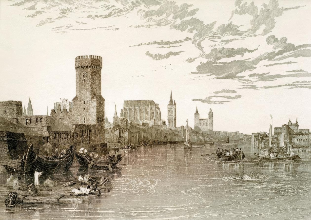 Köln joelta katsottuna tekijältä Joseph Mallord William Turner