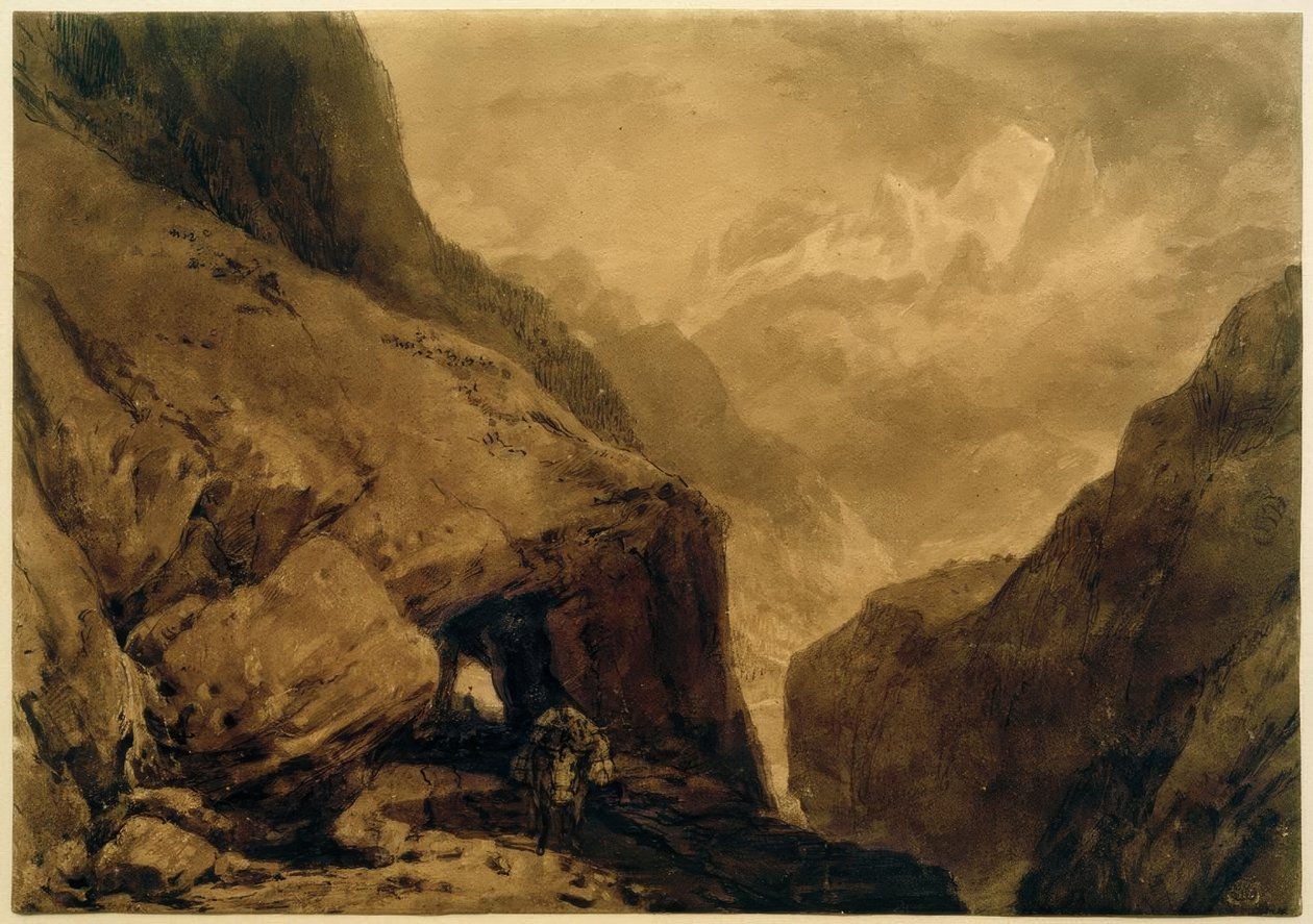 St Gothard -vuori tekijältä Joseph Mallord William Turner