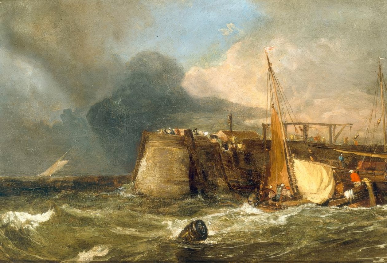 Vanha Margate Pier tekijältä Joseph Mallord William Turner