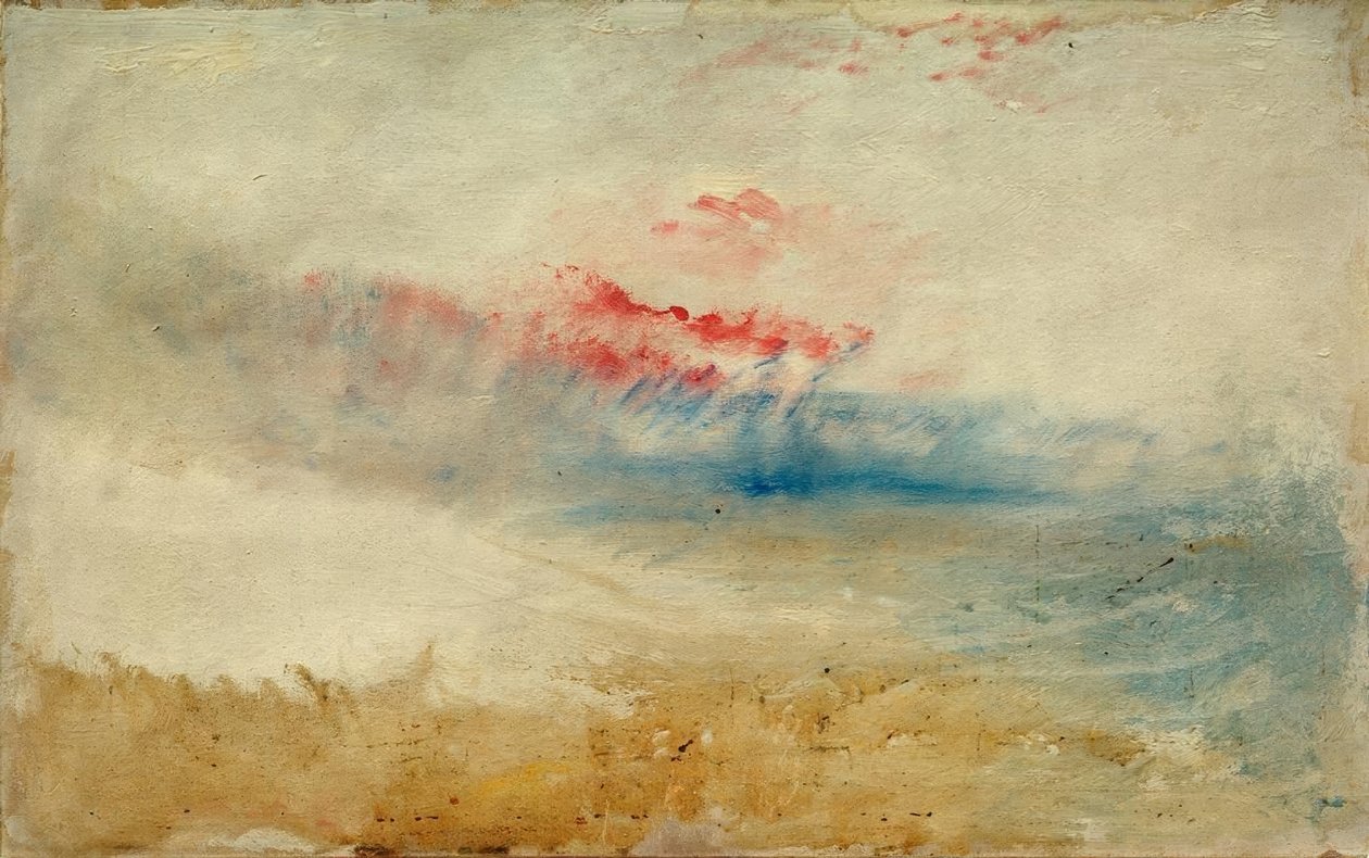 Punainen taivas rannan yllä tekijältä Joseph Mallord William Turner