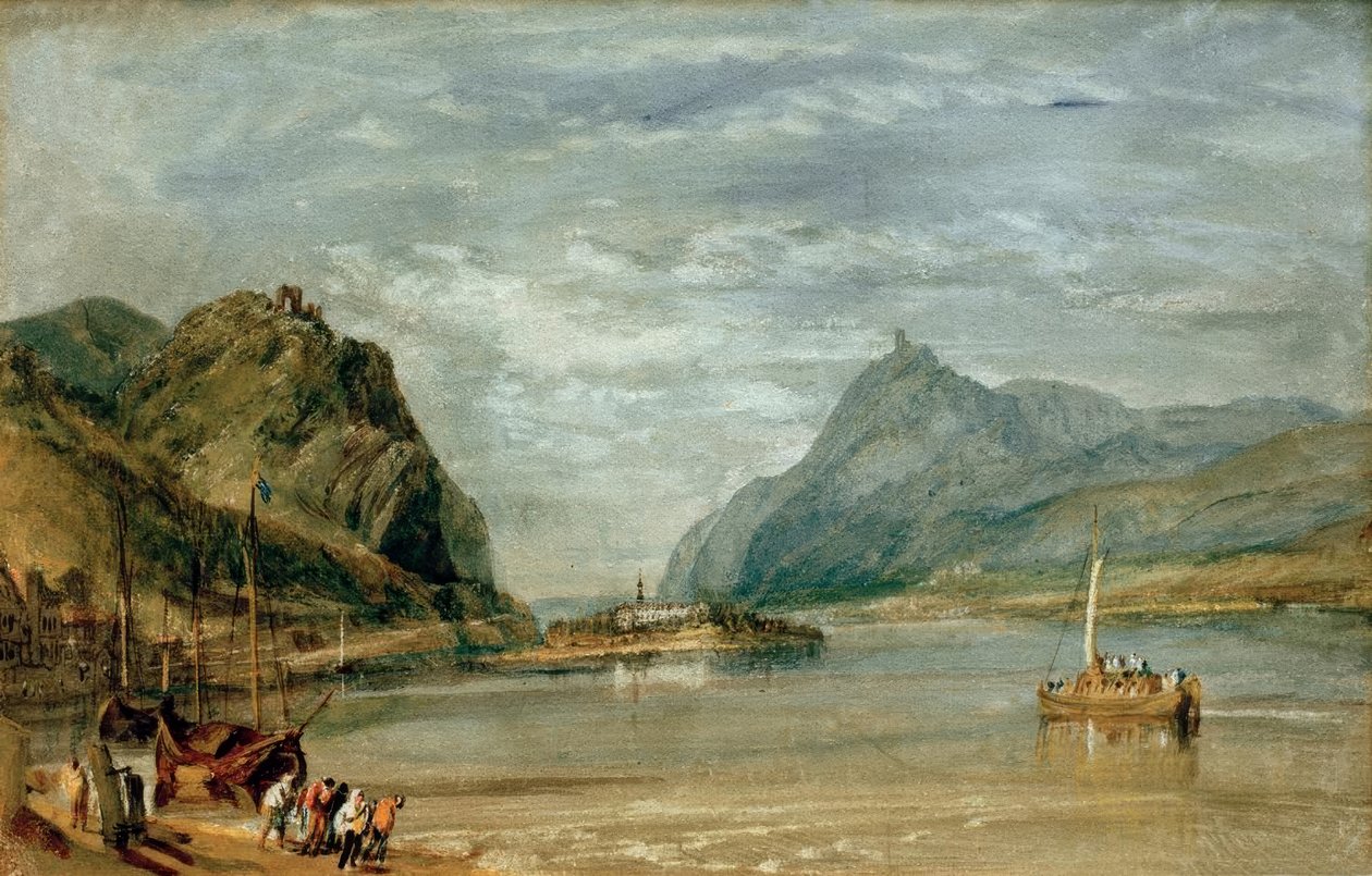 Rolandseck, Nonnenwerth ja Drachenfels tekijältä Joseph Mallord William Turner