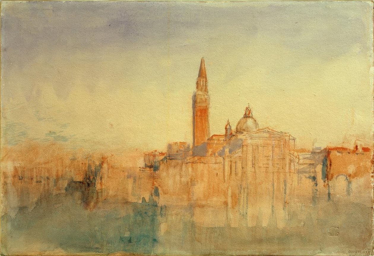 San Giorgio Maggiore at Sunset Hotel Europasta tekijältä Joseph Mallord William Turner