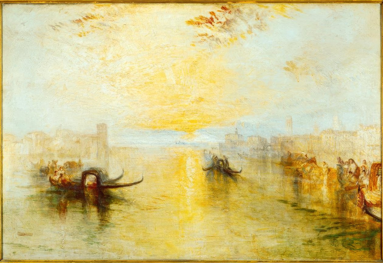 St. Benedetto katselee kohti Fusinaa tekijältä Joseph Mallord William Turner