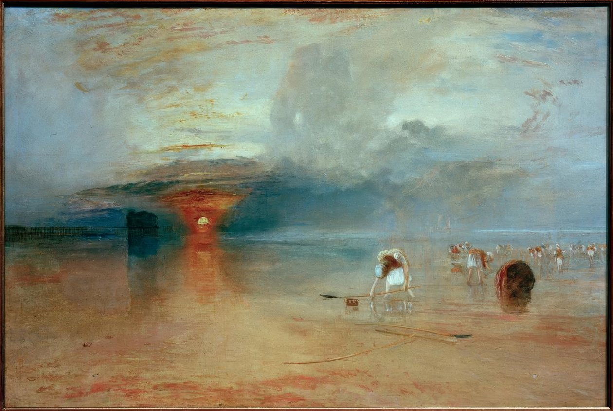 Strand von Calais, Niedrigwasser. Französische Poissards olla tekijältä Joseph Mallord William Turner