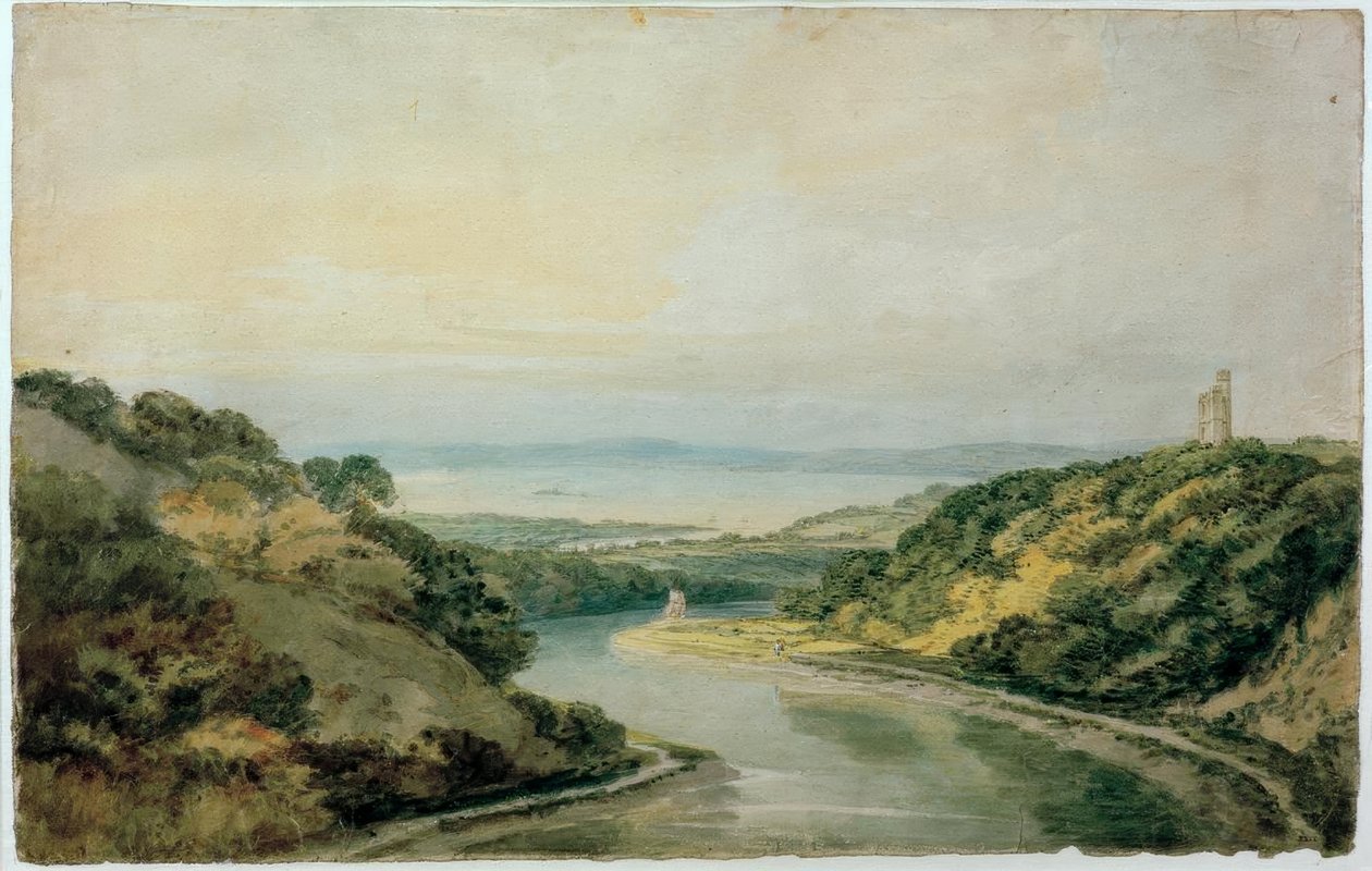 Avon Gorge katsoo kohti Bristolin kanavaa Cooks Follyn kanssa tekijältä Joseph Mallord William Turner