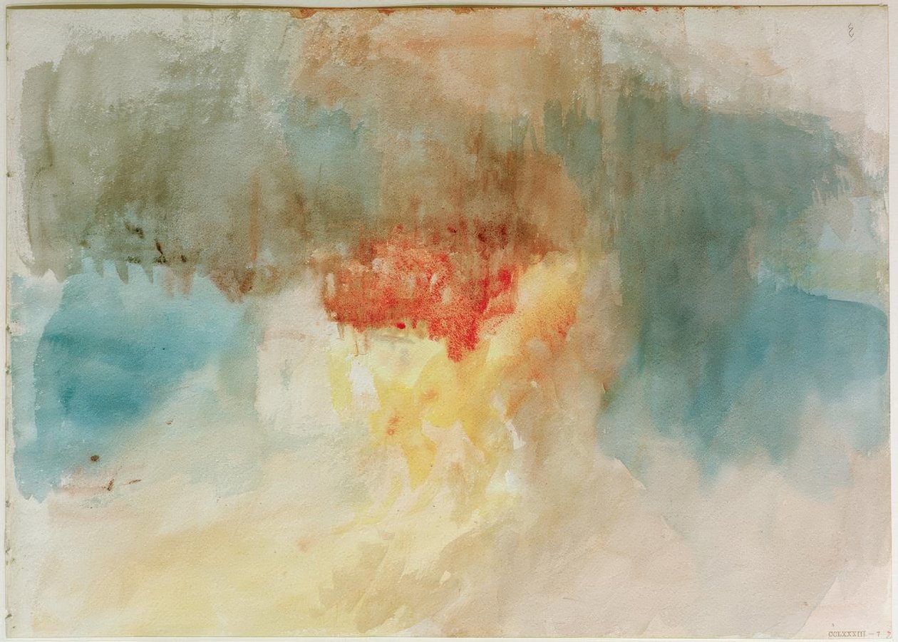 Eduskuntatalojen polttaminen tekijältä Joseph Mallord William Turner