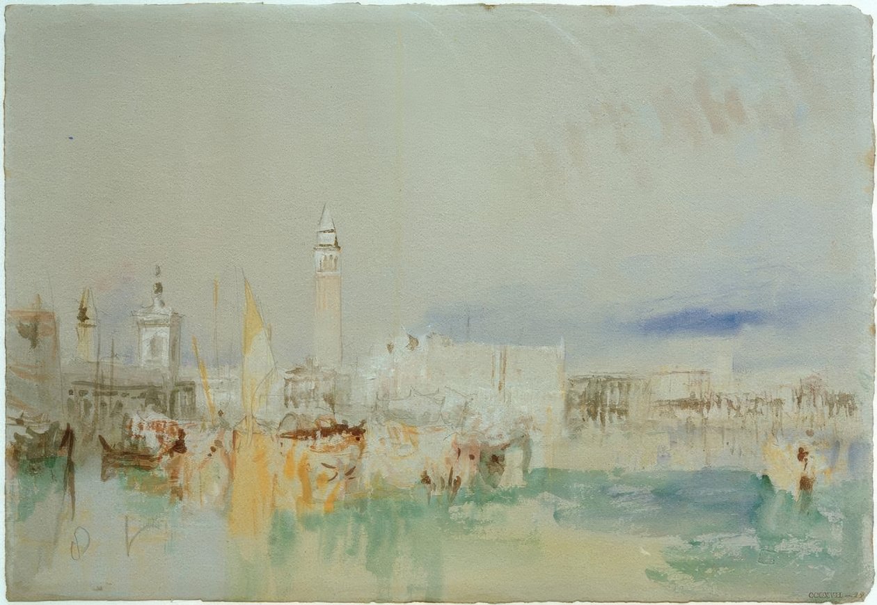 Dogana, Campanile of San Marco ja Dogen palatsi tekijältä Joseph Mallord William Turner