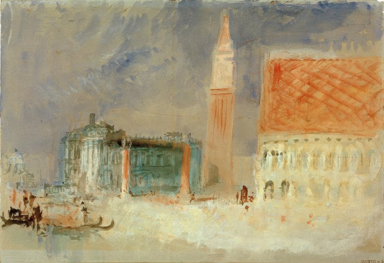 Piazzetta ja Dogen palatsi Bacinosta tekijältä Joseph Mallord William Turner
