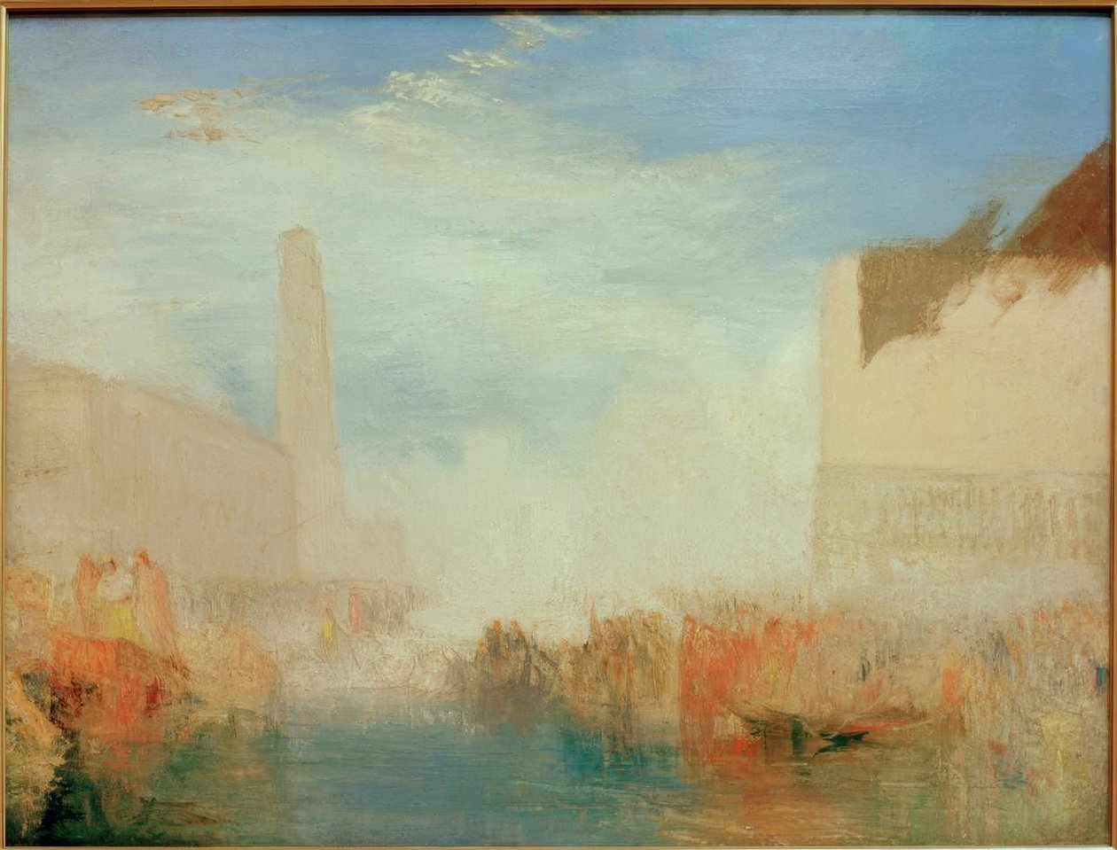 Venetsia: Piazetta ja Dogen vihkimisen seremonia tekijältä Joseph Mallord William Turner