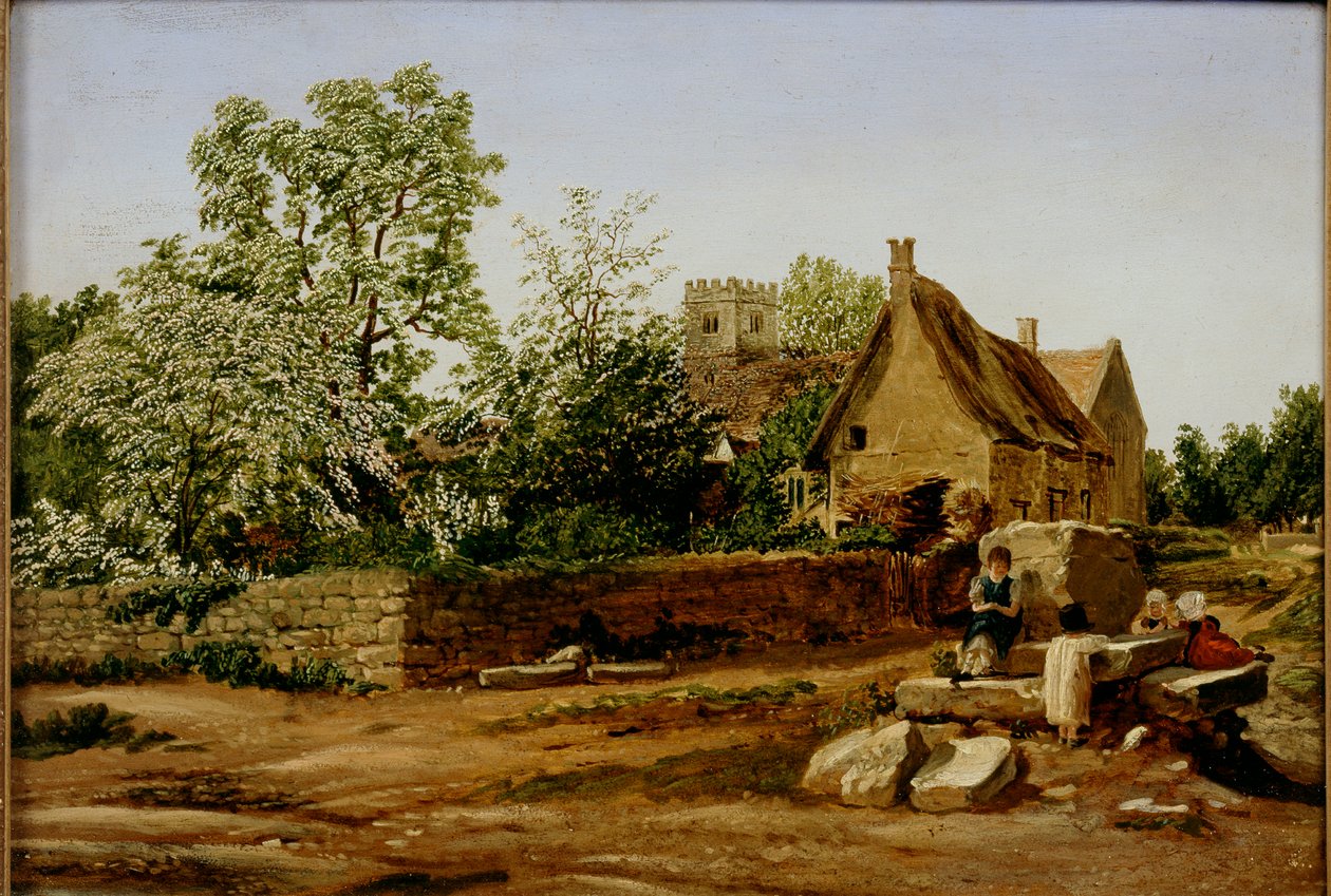 Näkymä Marstonista, lähellä Oxfordia, 1800-luvun alku tekijältä Joseph Mallord William Turner