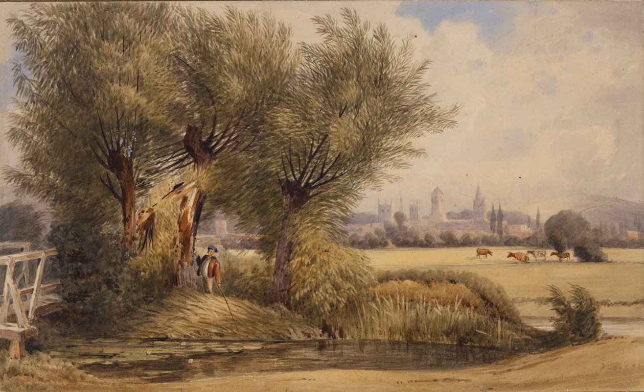 Näkymä Oxfordiin joelta, 1800-luvun alku tekijältä Joseph Mallord William Turner