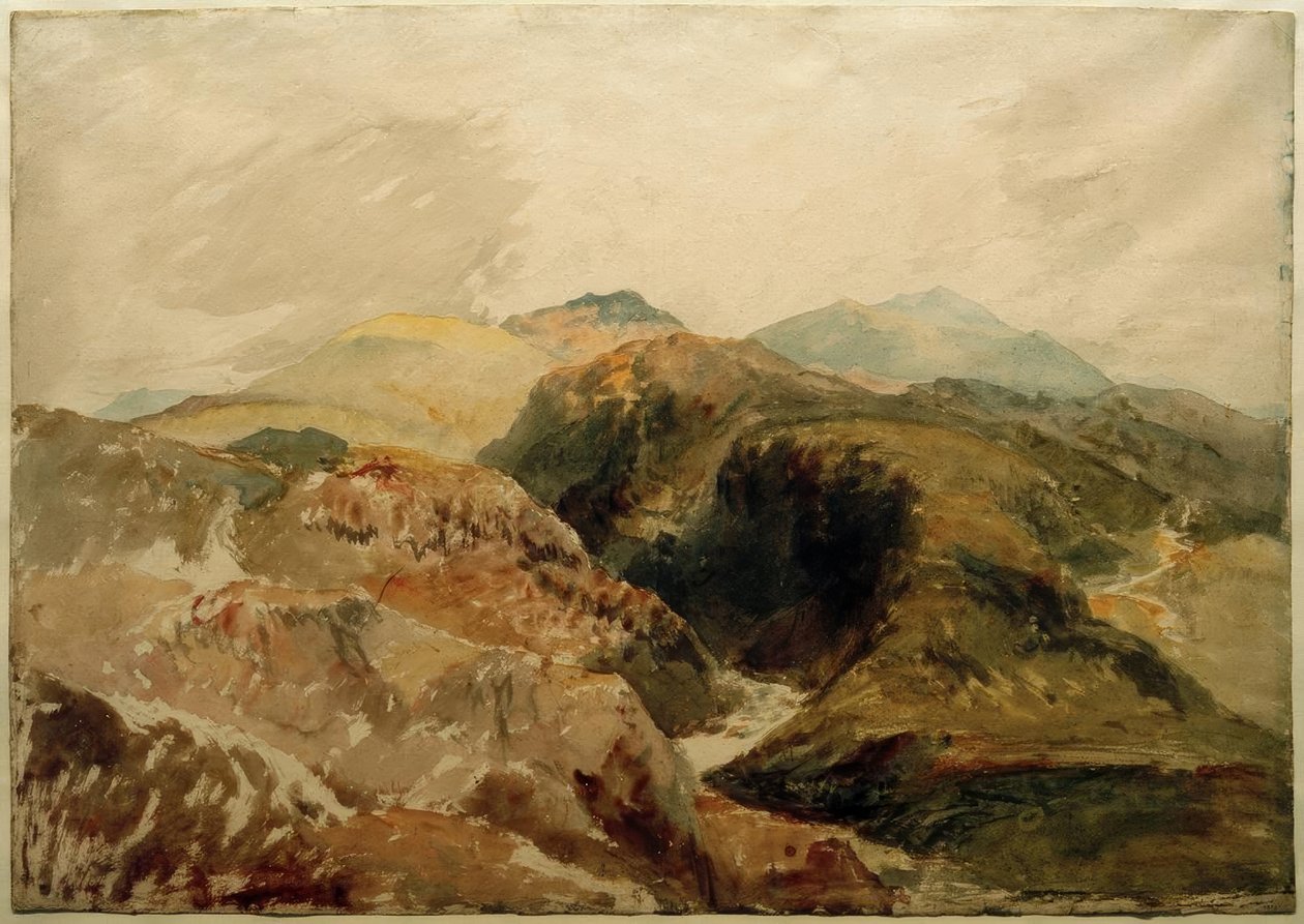 Aran ja Snowdon Moel Hebogin rinteiltä tekijältä Joseph Mallord William Turner