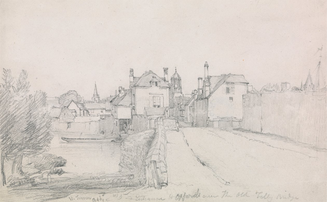Oxford, Folly Bridge tekijältä William Turner of Oxford