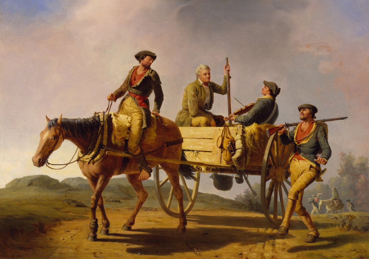 Vuoden 1776 veteraanit palaamassa sodasta tekijältä William Tylee Ranney