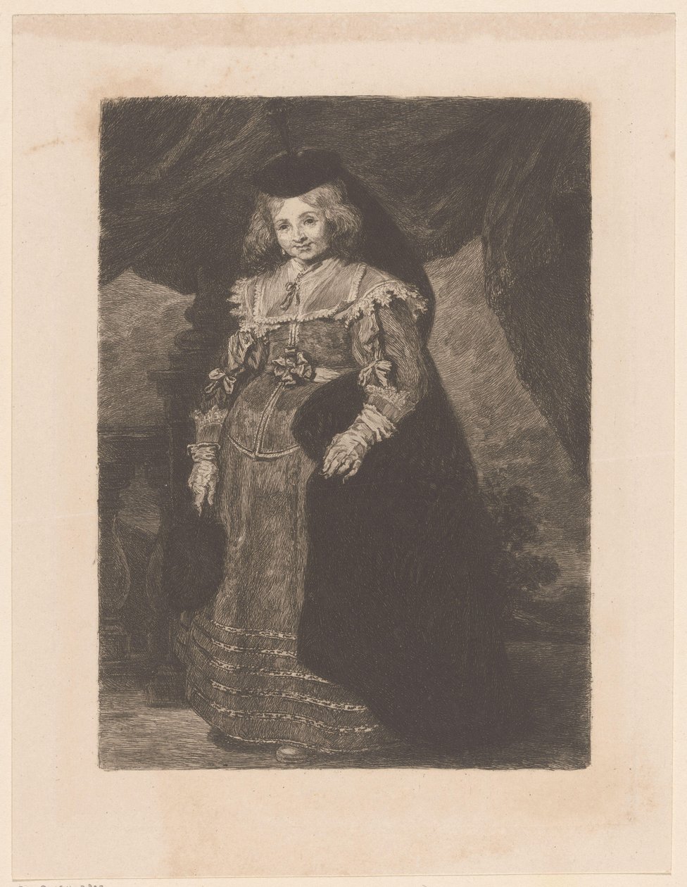 Portret van Emerentia van Beresteyn tekijältä William Unger
