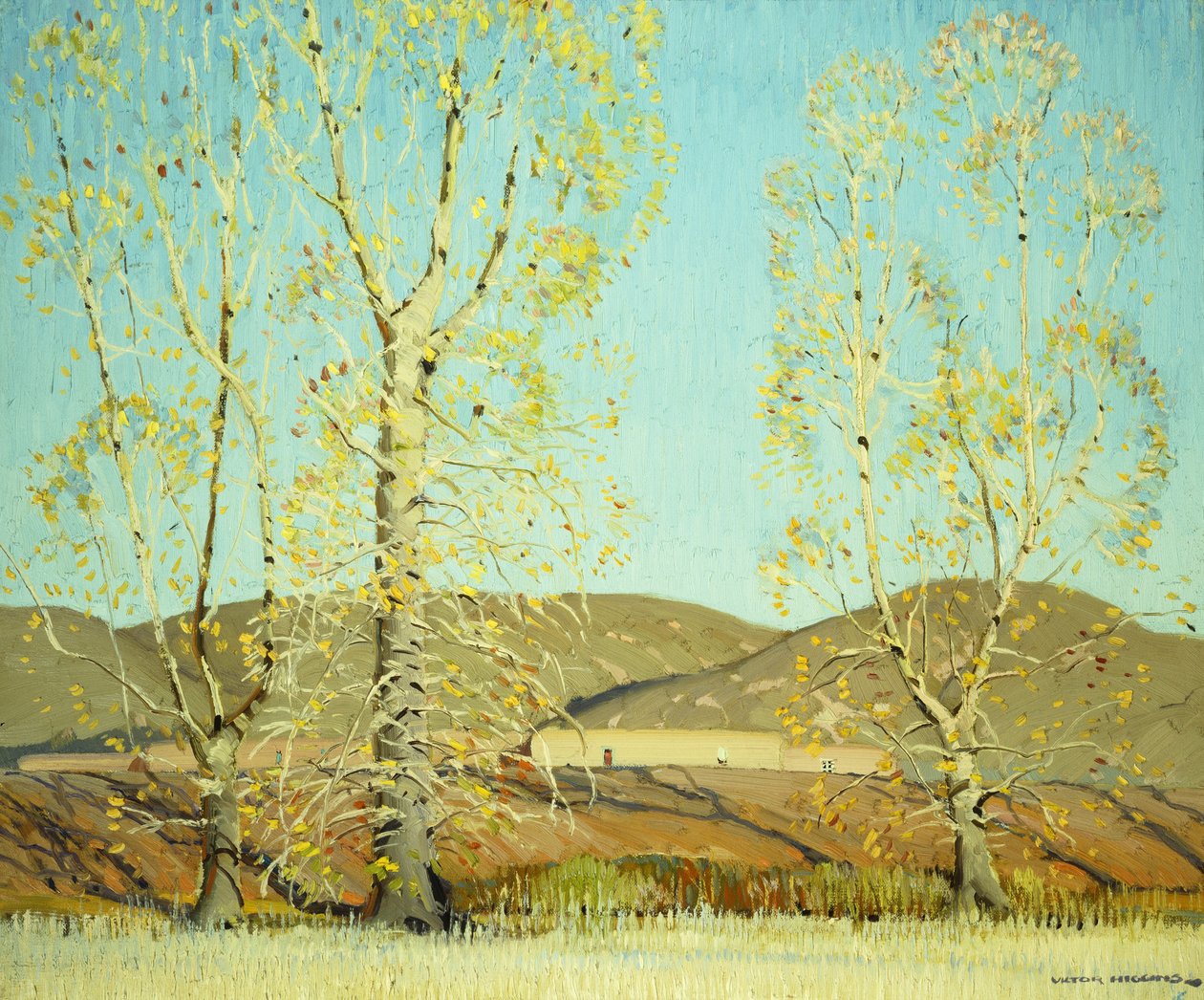 Marraskuu - Maaseutumaisema tekijältä William Victor Higgins