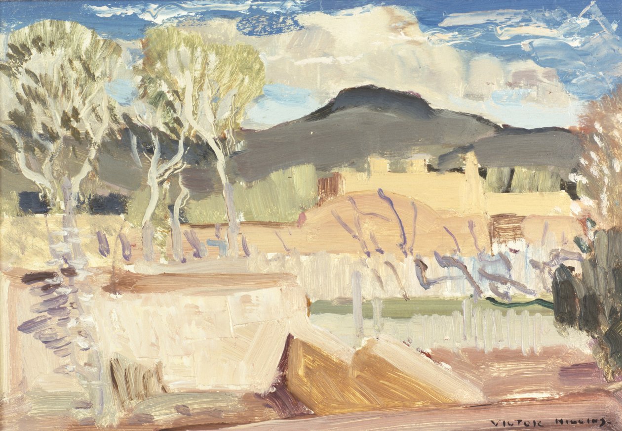 Taos (öljyä aluksella) tekijältä William Victor Higgins