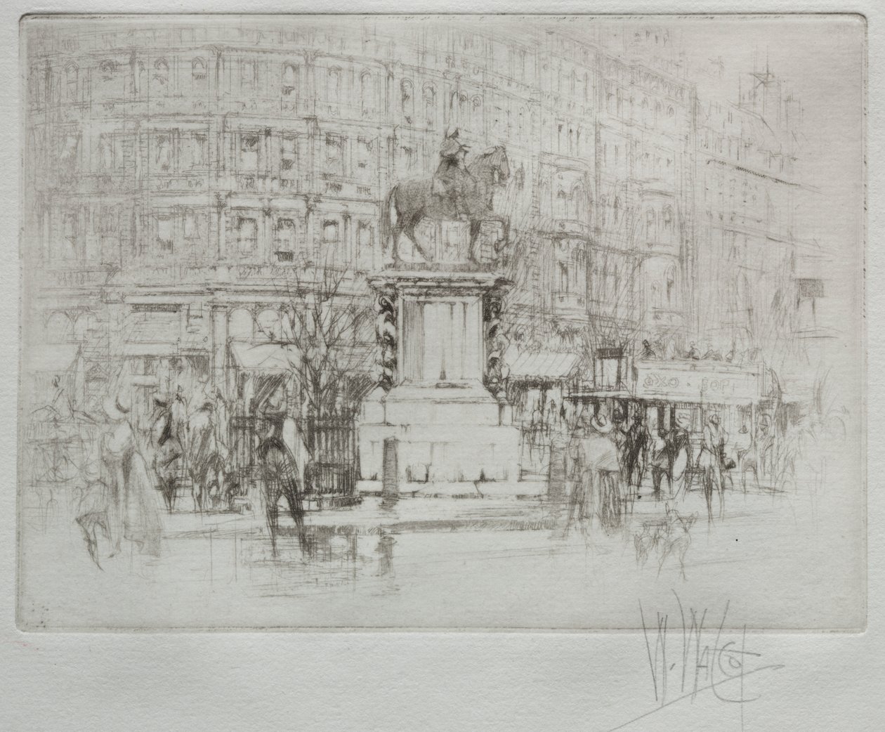 Charing Cross: Kaarle I:n patsas tekijältä William Walcot