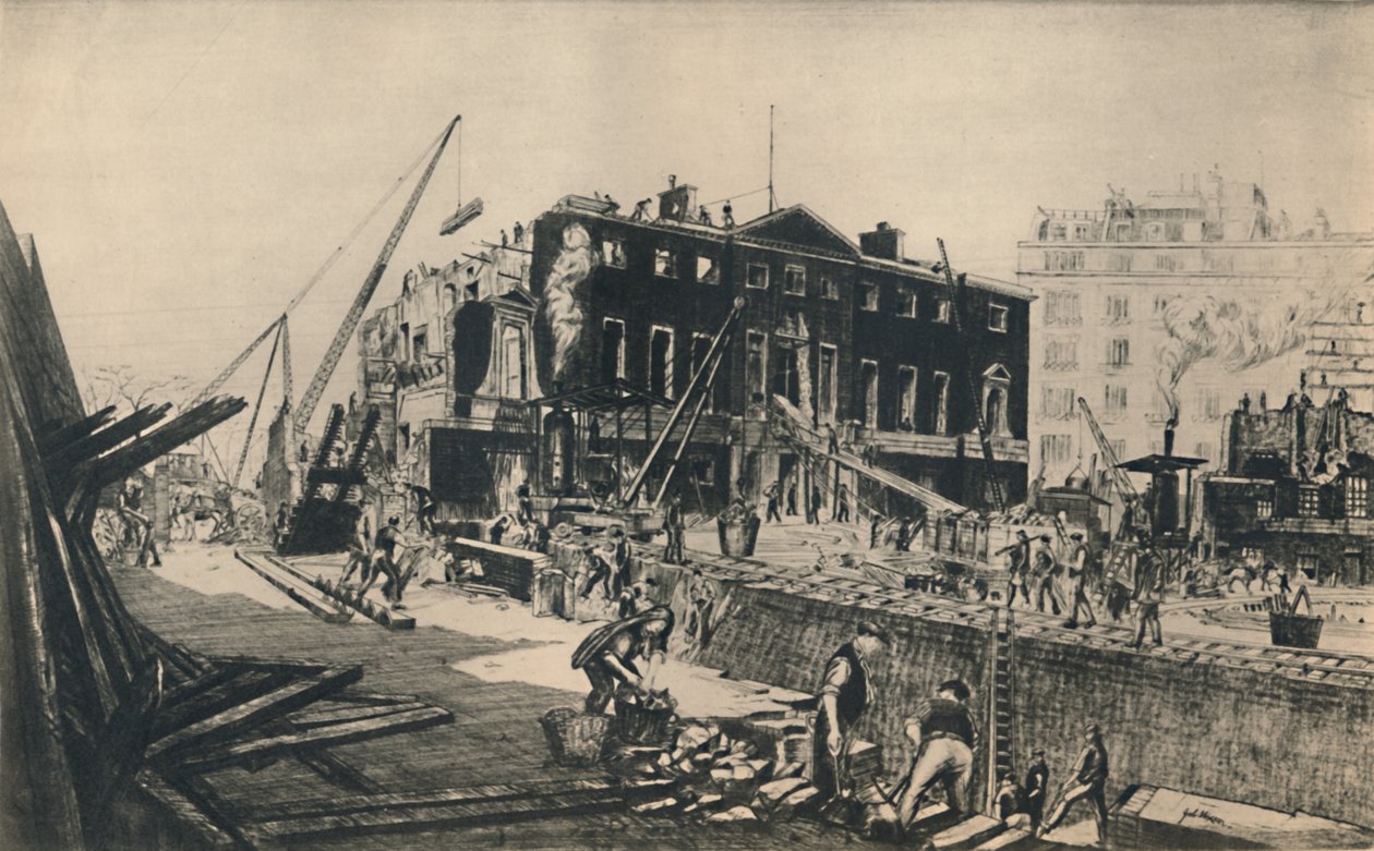 Devonshiren talon purkaminen, 1927. tekijältä William Walcot