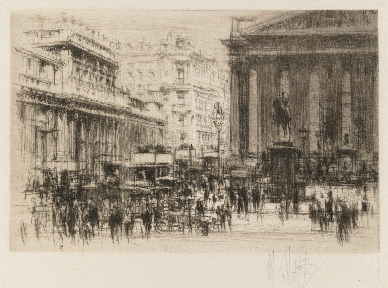 Lontoon sarja: Bank (Royal Exchange) tekijältä William Walcot