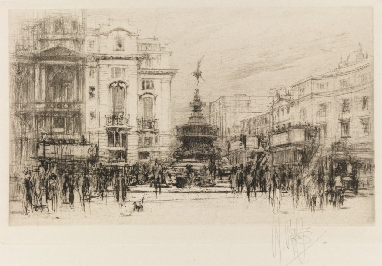 Lontoon lavasteet: Piccadilly Circus (Criterion Theatren kanssa) tekijältä William Walcot