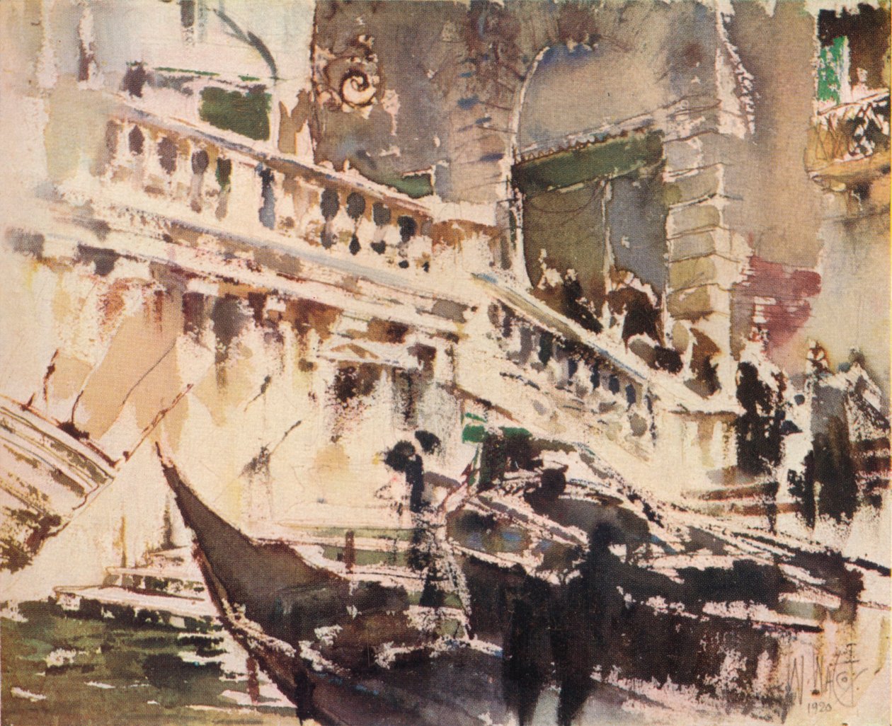 Rialto, Venetsia, 1920, 1923 tekijältä William Walcot