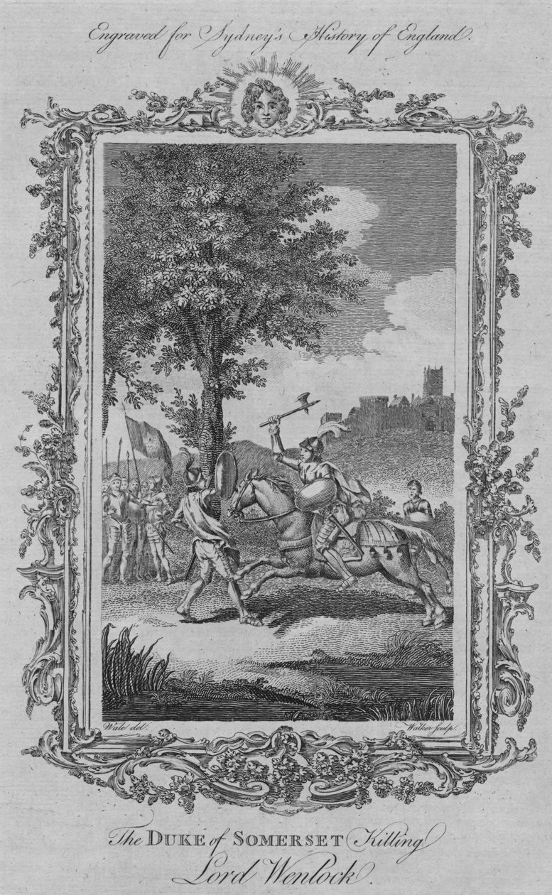 Somersetin herttua tappaa lordi Wenlockin, 1773. tekijältä William Walker