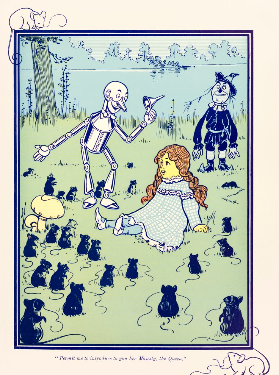 ?Sallikaa minun esitellä teille hänen Majesteettinsa, kuningattaren.? The Wonderful Wizard of Oz? kirjoittanut L. Frank Baum tekijältä William Wallace Denslow