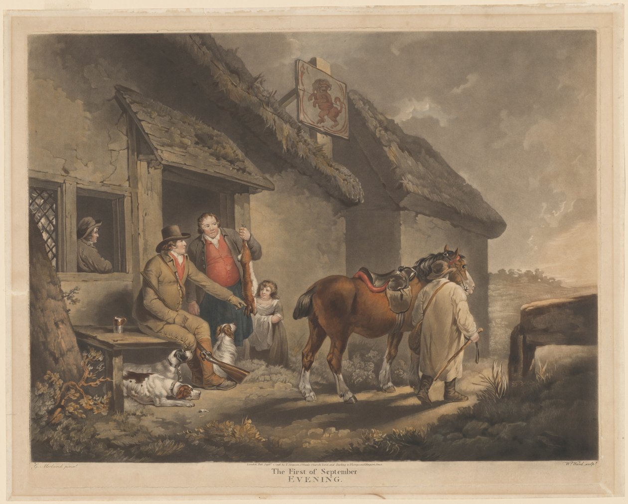 Ensimmäinen syyskuu, ilta tekijältä William Ward after George Morland