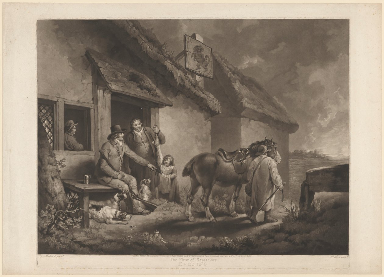 Ensimmäinen syyskuu, ilta tekijältä William Ward after George Morland