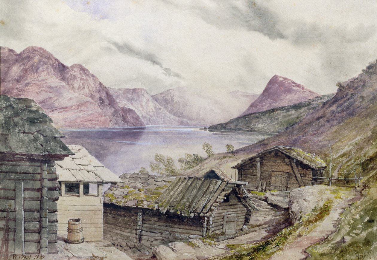 Romsdalin vuono, 1850 tekijältä William West