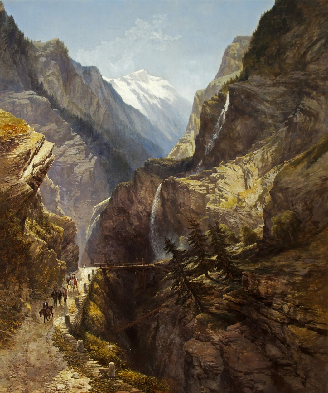 Simplon Pass (öljy kankaalle) tekijältä William West