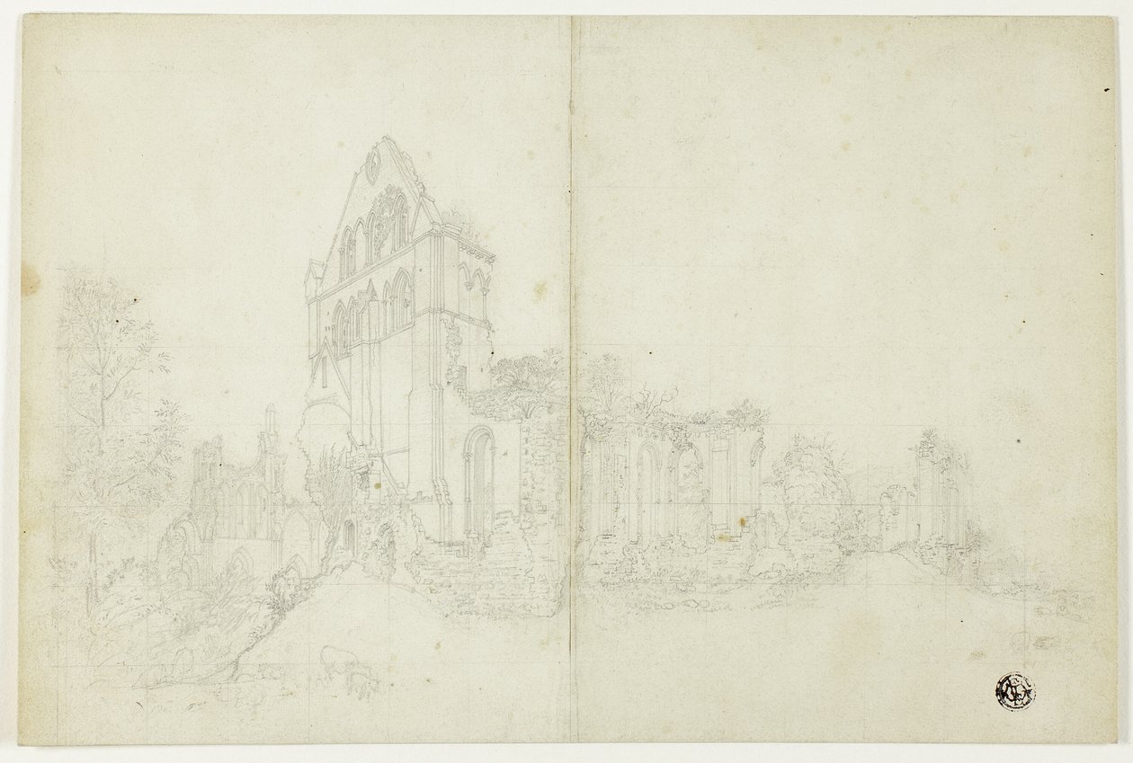 Byland Abbey, Yorkshire tekijältä William Westall