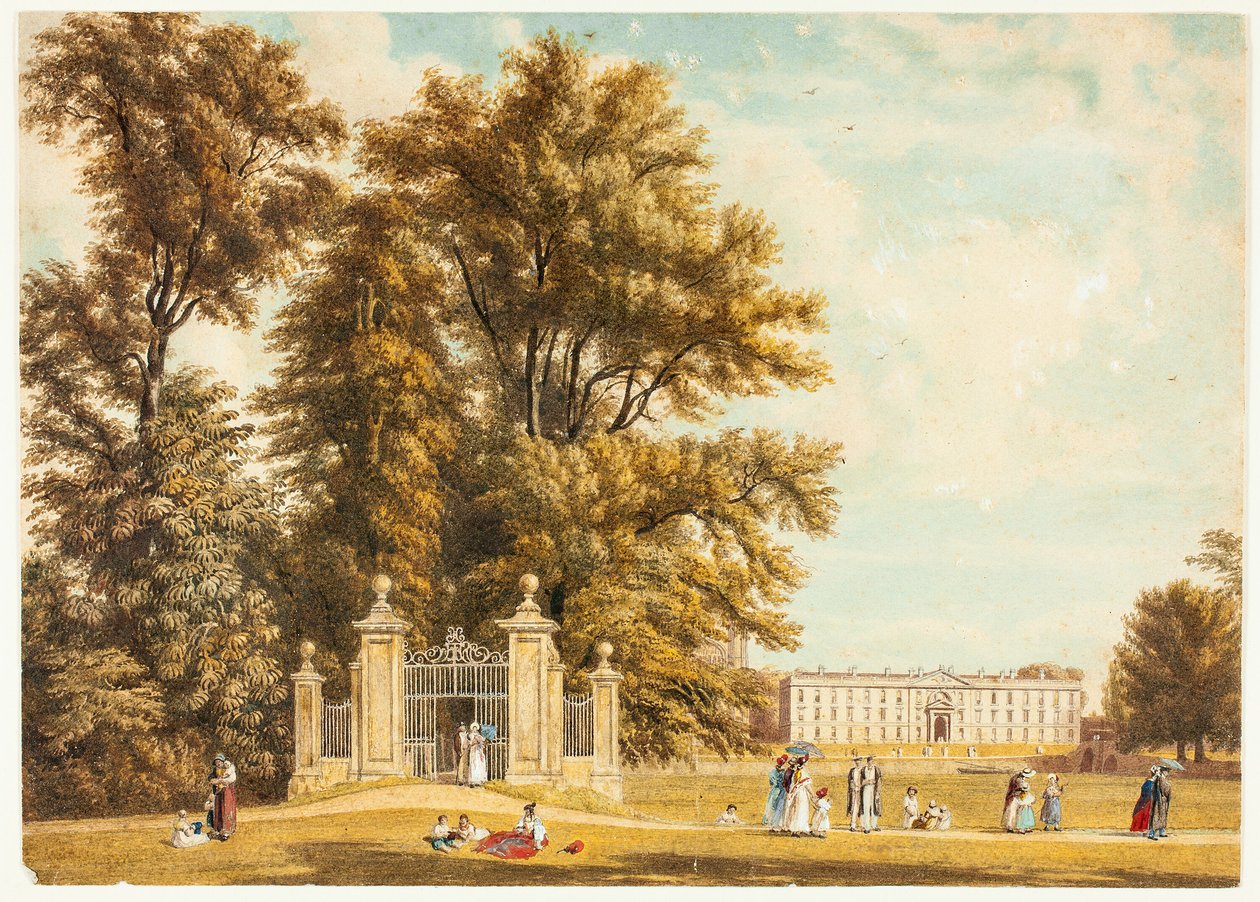 Sisäänkäynti Avenuelle Cambridgen Clare Hall Piecen kautta tekijältä William Westall