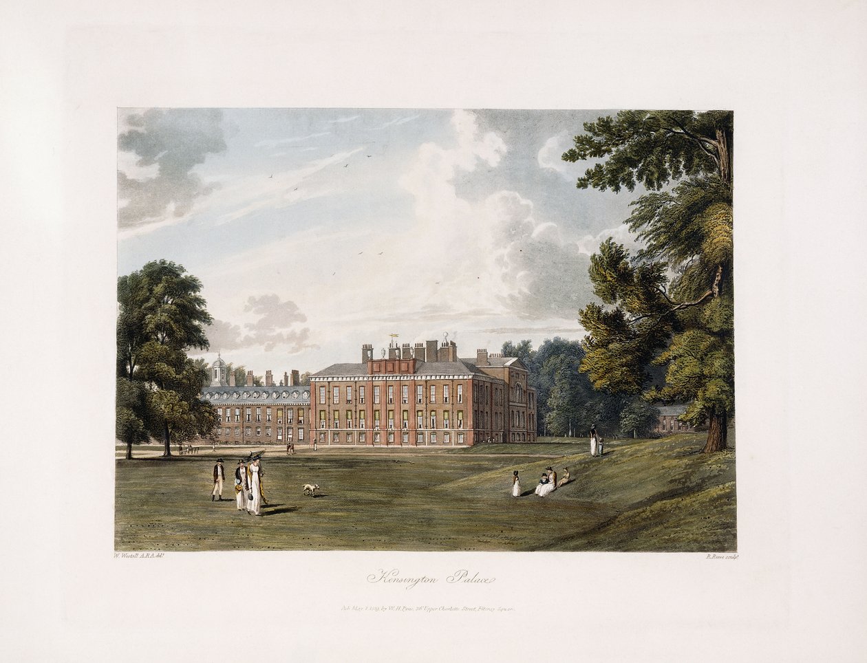 Kensingtonin palatsi, 1819 tekijältä William Westall