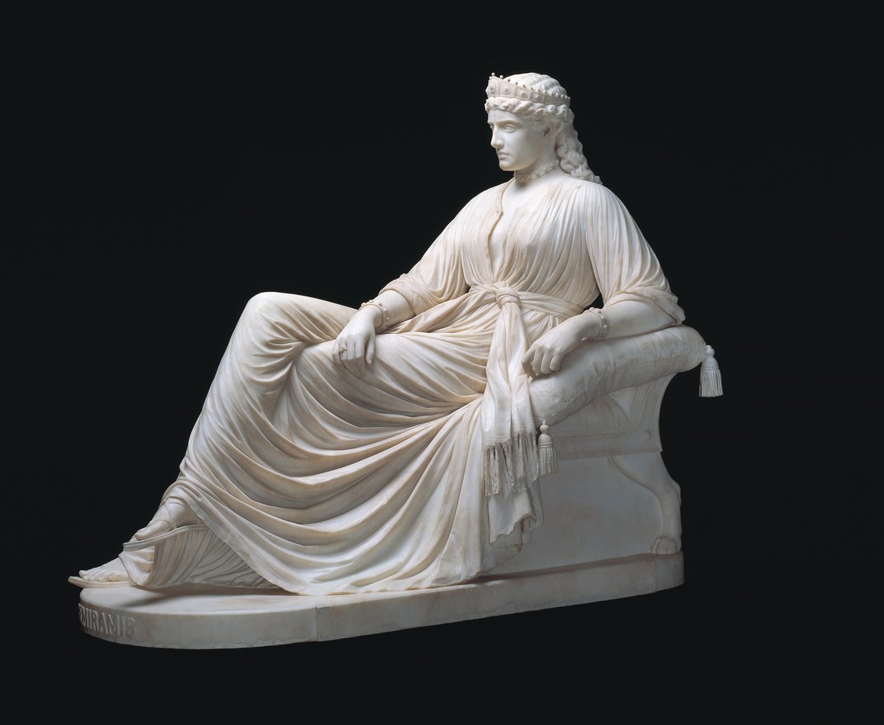Semiramis, suunniteltu 1872, veistetty 1873 (marmori) tekijältä William Wetmore Story