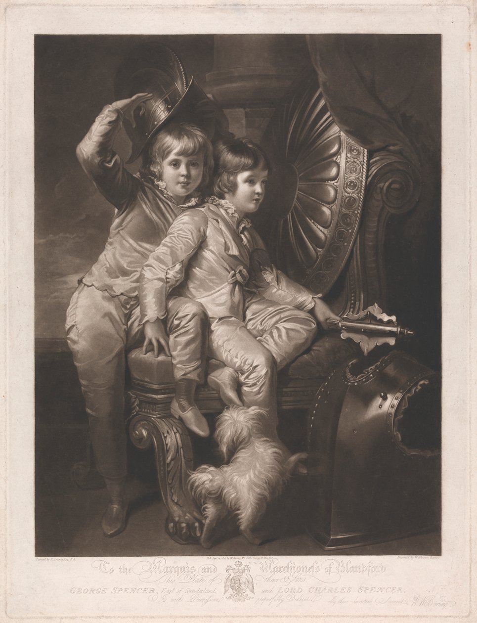 George Spencer, Earl of Sunderland ja Lord Charles Spencer tekijältä William Whiston Barney