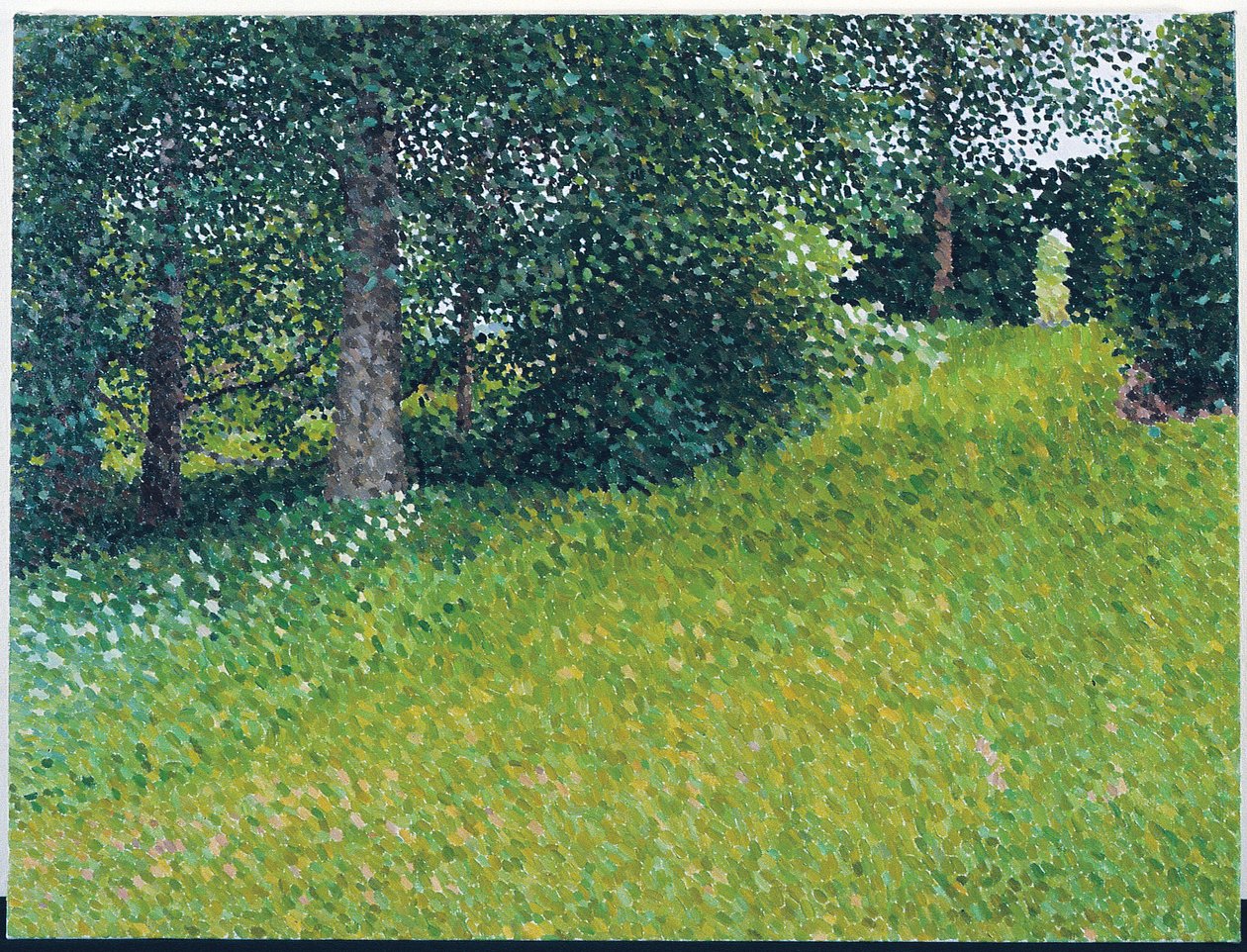 Puutarha, harmaa päivä, 2003 (öljy kankaalle) tekijältä William Wilkins