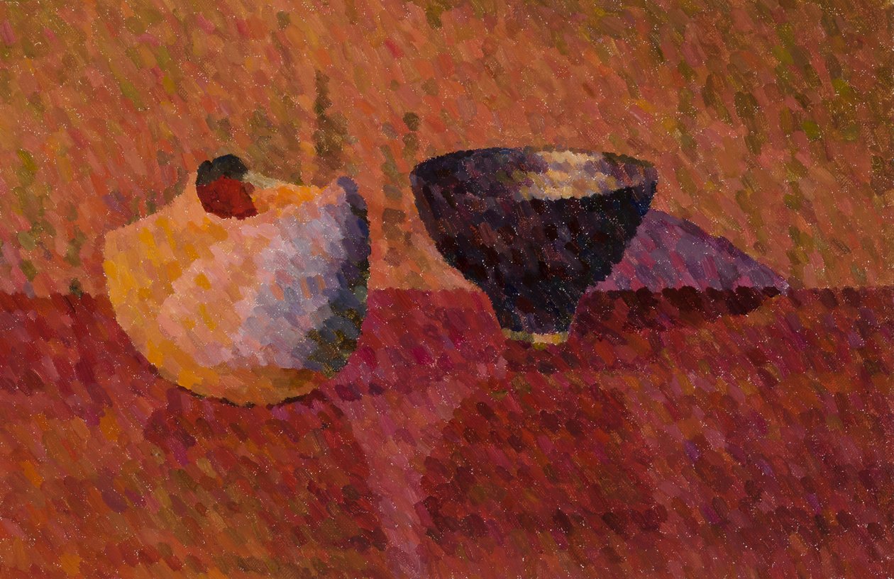 Still Life, Two Vessels, 2019 (öljy kankaalle) tekijältä William Wilkins