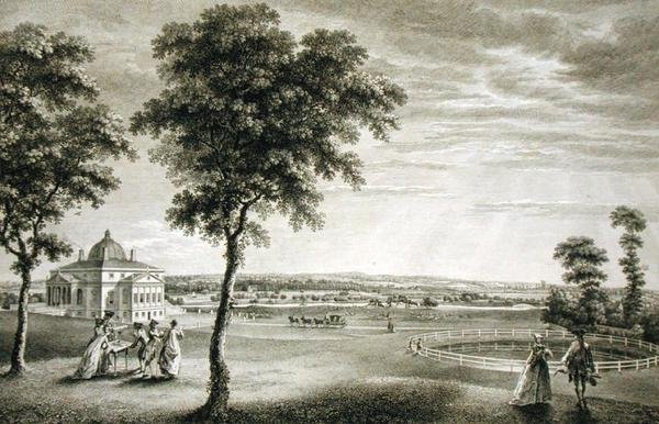 Foots-Cray Place Kentissä, Bourchier Cleeve Esqin kotipaikka. (1715-60) (kaiverrus) tekijältä William Woollett