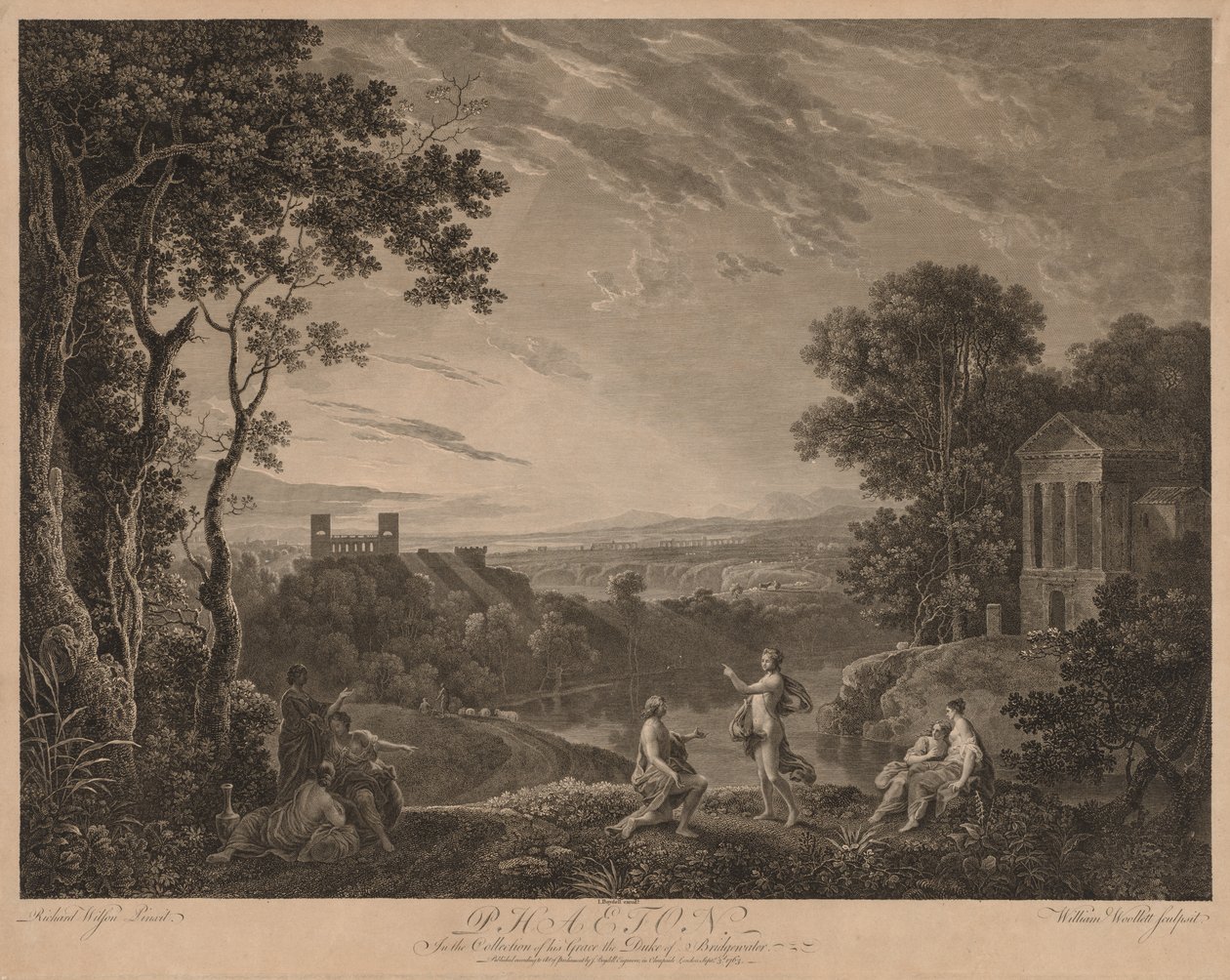 Phaeton, 1763. tekijältä William Woollett