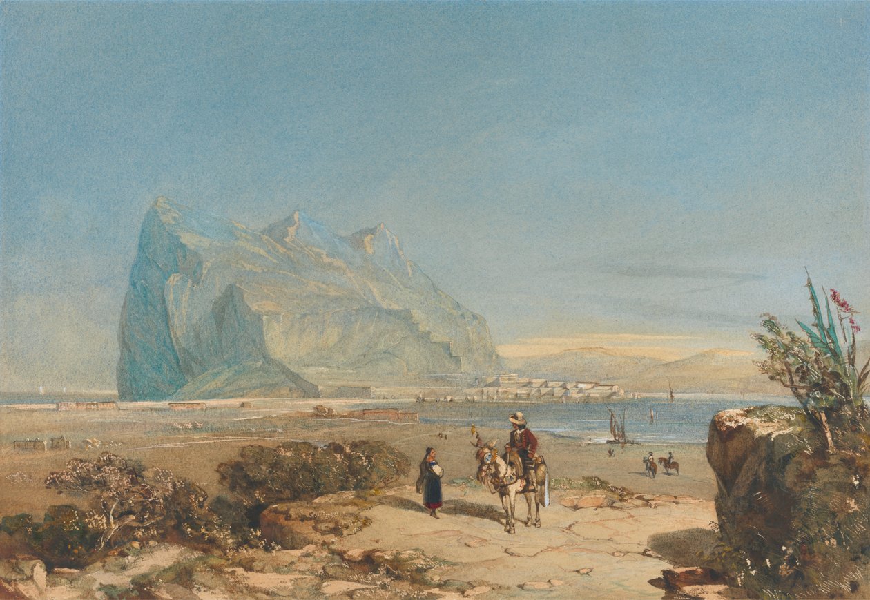 Näkymä Gibraltarille tekijältä William Wyld