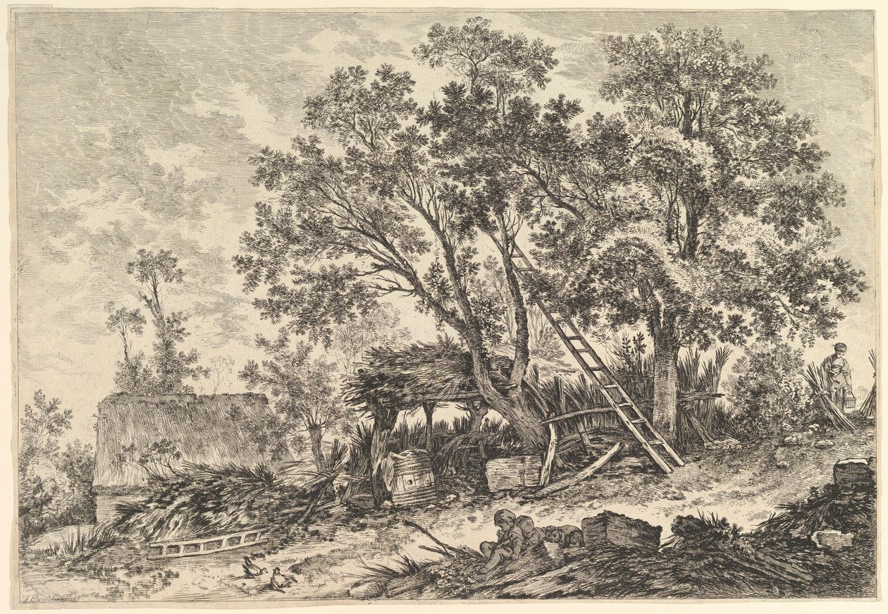 IIe. Vue de Fronville 2. Näkymä Fronvillestä, 1700-luku. tekijältä William Wynne Ryland