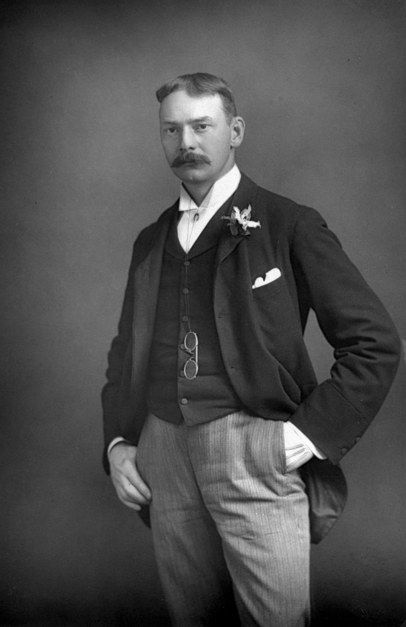 Jerome K. Jerome 1859-1927, englantilainen kirjailija, 1893. tekijältä William and Daniel Downey